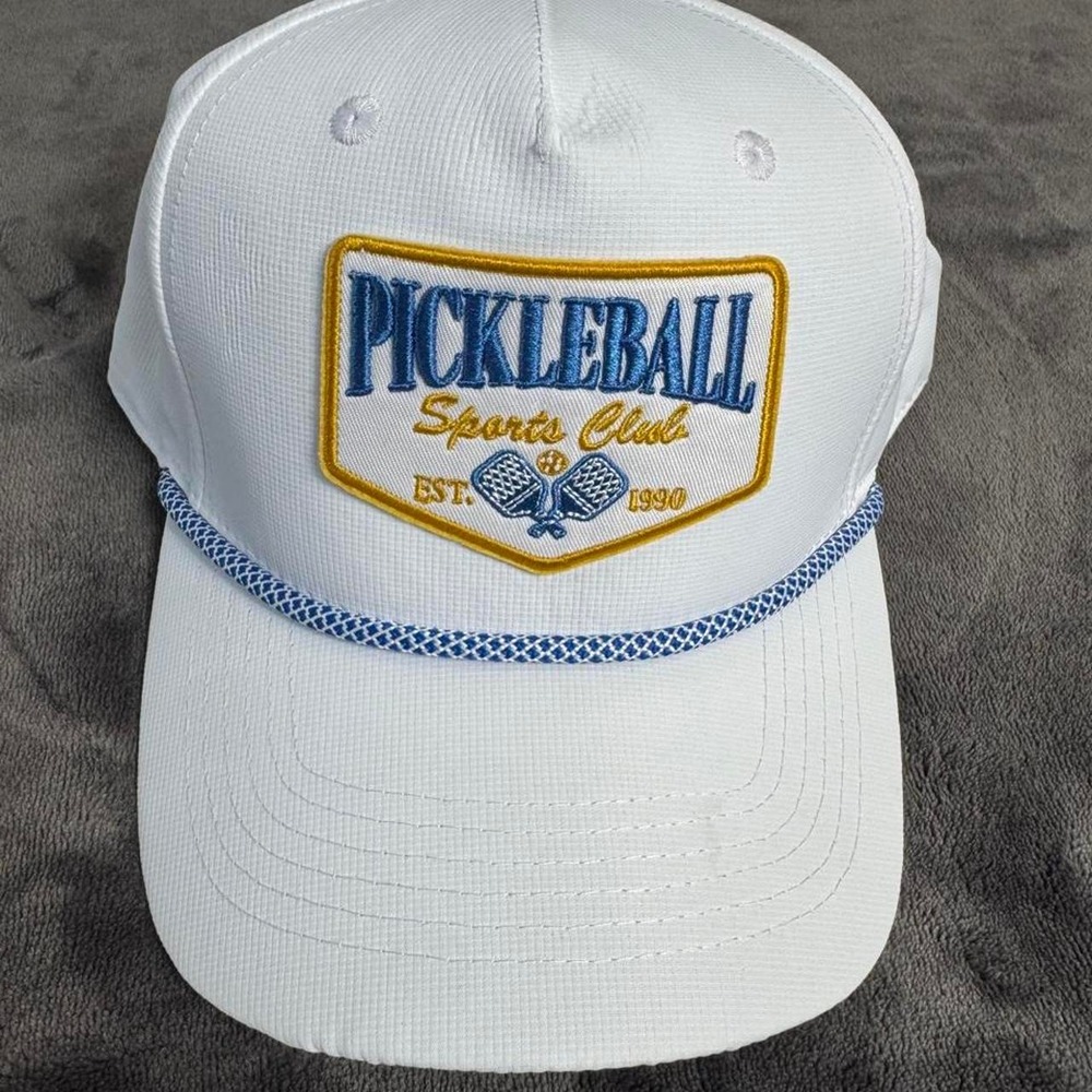 White pickleball hat NEW
